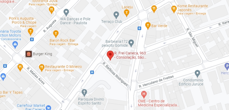Mapa do Luver Hotel